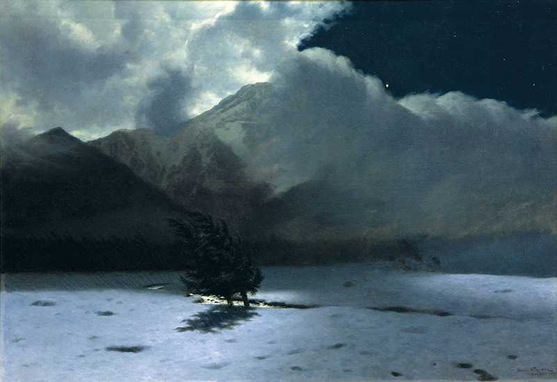 《哈尔尼强风》，斯坦尼斯瓦夫·维特凯维奇画，1895年，布面油画，93 x 132厘米，图片由克拉科夫国家博物馆提供